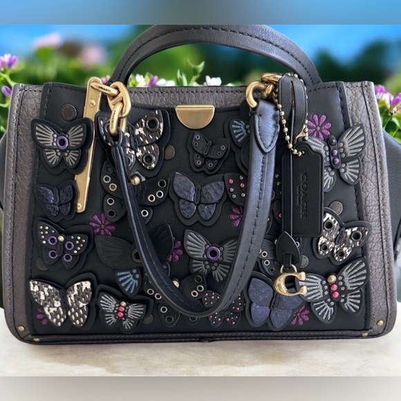 Coach Handbags - COACH DREAMER WITH BUTTERFLY APPLIQUÉ & SNAKESKIN